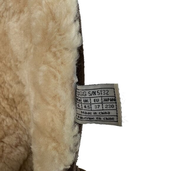 UGG Australia Womens Brown Suede Sheepskin Lined Mid-Calf Boots Size 6 - Picture 8 of 12